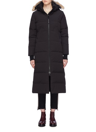 Main View - Click To Enlarge - CANADA GOOSE - 'Mystique' coyote fur hooded down puffer coat – Fusion Fit