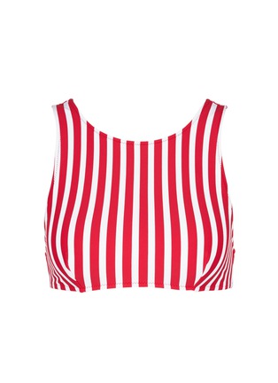 Main View - Click To Enlarge - ARAKS - 'Joy' stripe high neck swim top