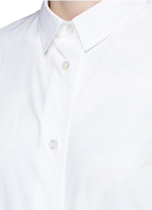 Detail View - Click To Enlarge - ACNE STUDIOS - 'Debrah' high low hem shirt dress