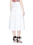 Back View - Click To Enlarge - 72723 - Tie waist cotton poplin midi skirt