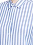 Detail View - Click To Enlarge - KUHO - Star slogan stripe print poplin shirt