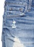 Detail View - Click To Enlarge - J BRAND - 'Gracie' frayed cuff high rise denim shorts