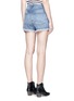 Back View - Click To Enlarge - J BRAND - 'Gracie' frayed cuff high rise denim shorts