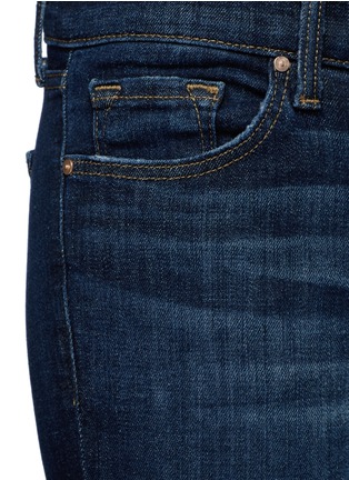 Detail View - Click To Enlarge - J BRAND - 'Cross Hatch' stagger cuff cropped skinny jeans