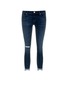 Main View - Click To Enlarge - J BRAND - 'Cross Hatch' stagger cuff cropped skinny jeans