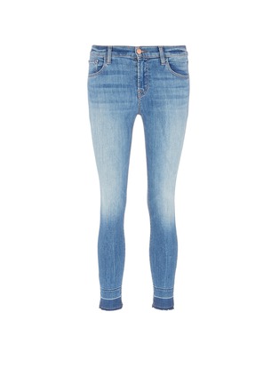 Main View - Click To Enlarge - J BRAND - 'Capri' letout cuff cropped skinny jeans