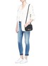 Figure View - Click To Enlarge - J BRAND - 'Capri' letout cuff cropped skinny jeans