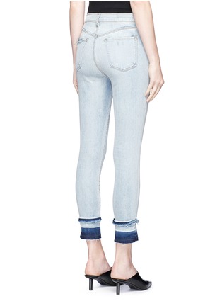 Back View - Click To Enlarge - J BRAND - 'Alana' let-out cuff cropped skinny denim pants