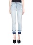 Main View - Click To Enlarge - J BRAND - 'Alana' let-out cuff cropped skinny denim pants