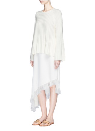 Figure View - Click To Enlarge - ELIZABETH AND JAMES - 'Baker' bell cuff rib knit sweater
