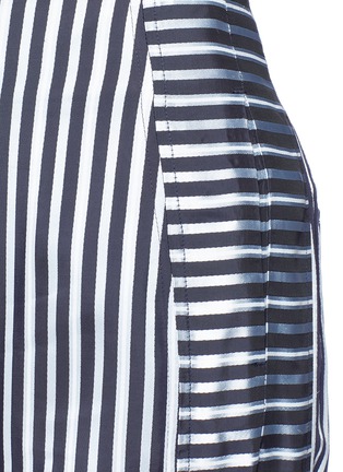 Detail View - Click To Enlarge - ELIZABETH AND JAMES - 'Jones' contrast satin stripe wide leg pants