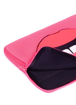 Detail View - Click To Enlarge - CECILIA MA - Lip neoprene iPad case