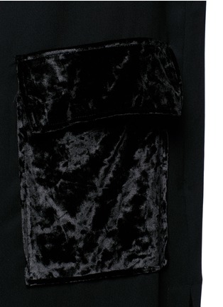 Detail View - Click To Enlarge - TOPSHOP - Velvet pocket duster coat