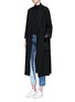Figure View - Click To Enlarge - TOPSHOP - Velvet pocket duster coat