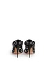 Back View - Click To Enlarge - ALEXANDER MCQUEEN - King skull caged leather sandals