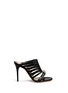 Main View - Click To Enlarge - ALEXANDER MCQUEEN - King skull caged leather sandals