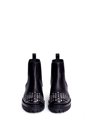 Front View - Click To Enlarge - ALEXANDER MCQUEEN - 'Mod' stud leather Chelsea boots