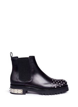 Main View - Click To Enlarge - ALEXANDER MCQUEEN - 'Mod' stud leather Chelsea boots