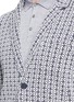 Detail View - Click To Enlarge - ALTEA - Geometric knit soft blazer