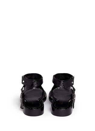 Back View - Click To Enlarge - 3.1 PHILLIP LIM - 'Nagano' stud crisscross band leather sandals