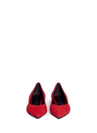 Front View - Click To Enlarge - STELLA LUNA - Suede skimmer flats