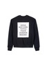 Figure View - Click To Enlarge - NEWKIDZ - 'Love City Milano' print unisex cotton sweatshirt