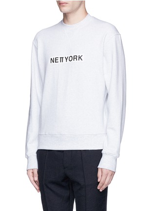 Front View - Click To Enlarge - NEWKIDZ - 'Love City New York' print unisex cotton sweatshirt