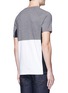 Back View - Click To Enlarge - TOPMAN - Mesh panel jersey T-shirt
