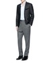 Figure View - Click To Enlarge - LANVIN - Glitter stripe wool tuxedo blazer