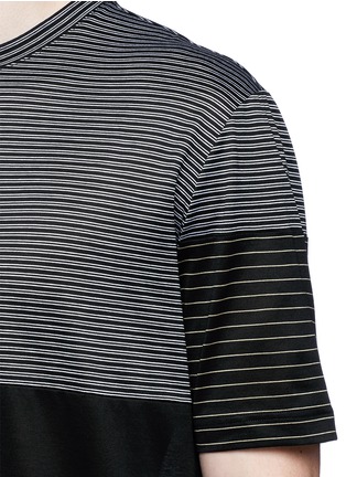 Detail View - Click To Enlarge - LANVIN - Colourblock stripe T-shirt