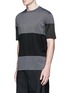 Front View - Click To Enlarge - LANVIN - Colourblock stripe T-shirt