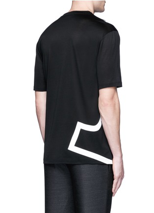 Back View - Click To Enlarge - LANVIN - 'L' macro logo print T-shirt