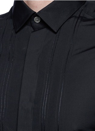 Detail View - Click To Enlarge - LANVIN - Slim fit bib front tuxedo shirt