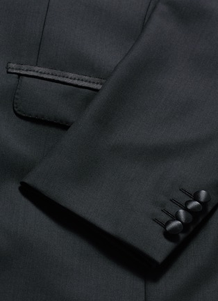  - LANVIN - 'Attitude' satin trim wool tuxedo suit