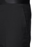 Detail View - Click To Enlarge - LANVIN - Slim fit satin trim tuxedo pants