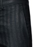 Detail View - Click To Enlarge - LANVIN - Glitter stripe wool tuxedo pants