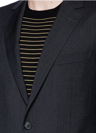 Detail View - Click To Enlarge - LANVIN - 'Attitude' woven stripe wool suit