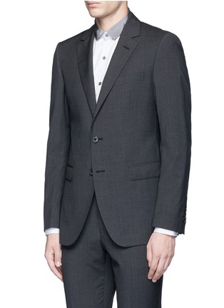 Front View - Click To Enlarge - LANVIN - 'Attitude' slim fit wool houndstooth suit