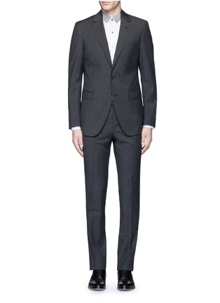 Main View - Click To Enlarge - LANVIN - 'Attitude' slim fit wool houndstooth suit