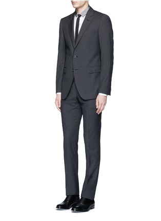 Figure View - Click To Enlarge - LANVIN - 'Attitude' slim fit wool houndstooth suit