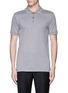 Main View - Click To Enlarge - LANVIN - Slim fit ribbon shoulder polo shirt