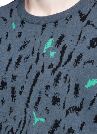 Detail View - Click To Enlarge - LANVIN - Fog jacquard wool-silk sweater