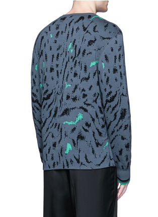 Back View - Click To Enlarge - LANVIN - Fog jacquard wool-silk sweater