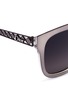 Detail View - Click To Enlarge - DIOR - 'Diorama 1' metal openwork temple square cat eye sunglasses