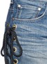Detail View - Click To Enlarge - 73115 - Rope lace-up side selvedge jeans