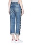 Back View - Click To Enlarge - 73115 - Rope lace-up side selvedge jeans