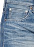 Detail View - Click To Enlarge - 73115 - Faux pearl embellished selvedge jeans