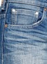 Detail View - Click To Enlarge - 73115 - Faux pearl embellished front selvedge jeans