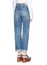 Back View - Click To Enlarge - 73115 - Faux pearl embellished front selvedge jeans