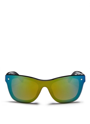 Main View - Click To Enlarge - 3.1 PHILLIP LIM - x Linda Farrow single lens D-frame sunglasses